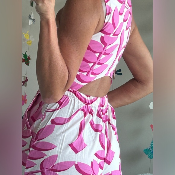 Pink Patterned Jumpsuit - Picture 11 of 13